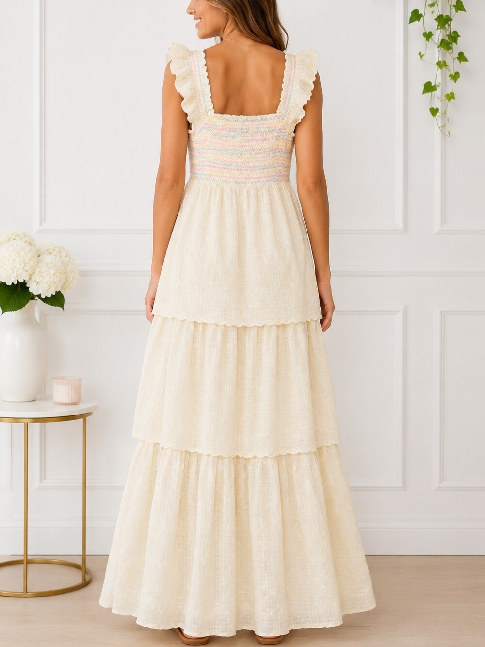 LoveShackFancy Sample Sale Cotton Maxi Dress NEW MEDIUM - Picture 4 of 8